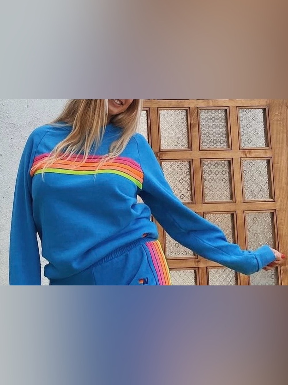 Aviator Nation 5 Stripe Crewneck Sweatshirt - Picture 15 of 16